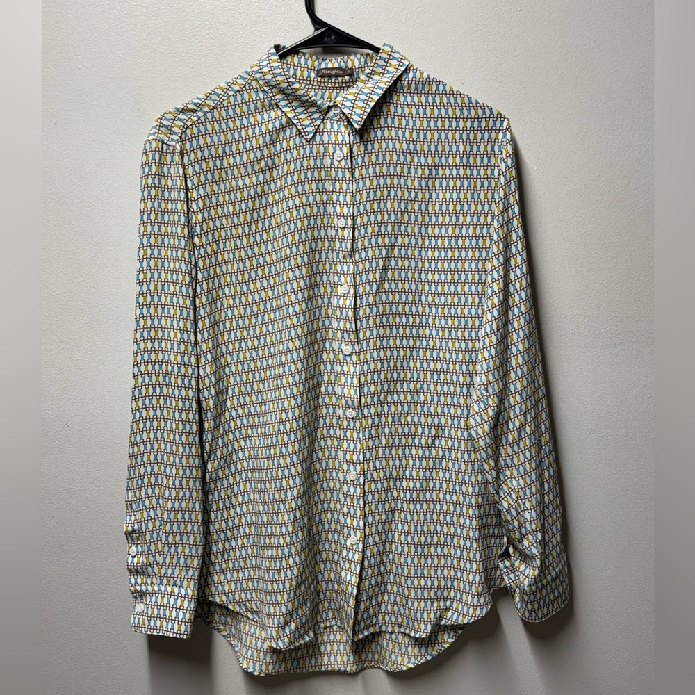 J. McLaughlin Silk Monogram Top
